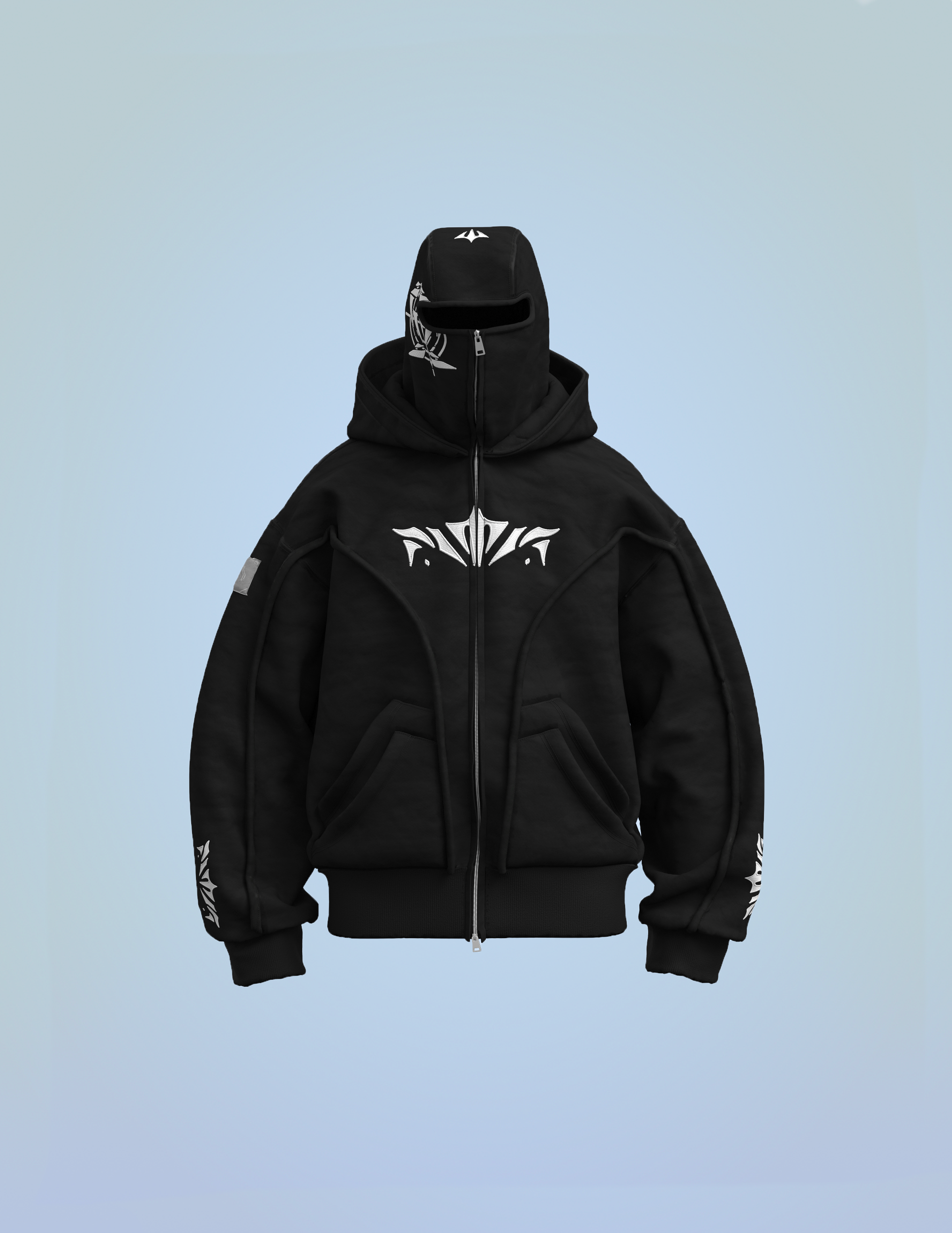 Phantom Hoodie Full Black retour